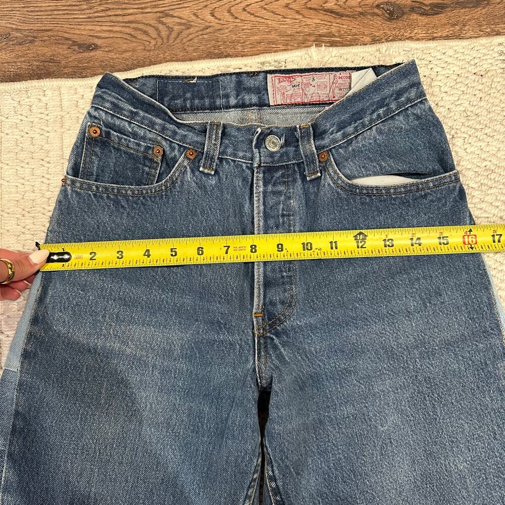 LEVI'S Women's Upcycled Wide Leg Jeans Size 9 - Picture 7 of 9